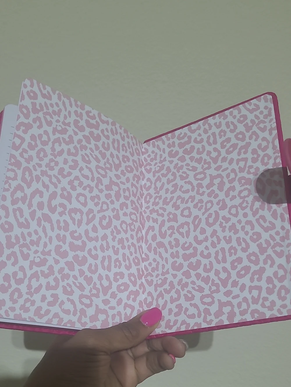 Juicy Couture Hot Pink Leopard-Embossed Journal with Gold Logo